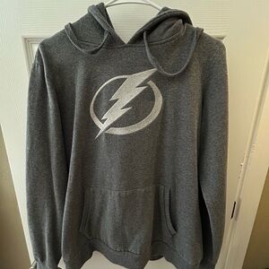 Tampa Bay Lightning Hockey Gray Hoodie